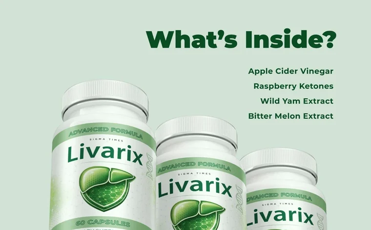 Livarix liver and metabolic support capsules three-bottle pack